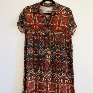 Adorable Urban Outfitters shirt dress! Size small, fits loose and can fit M.